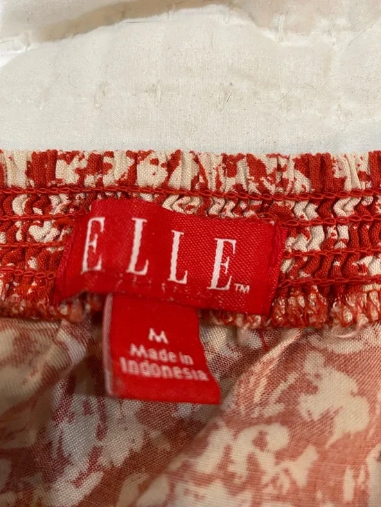 Elle Red & White Floral Halter Tank - Picture 3 of 4